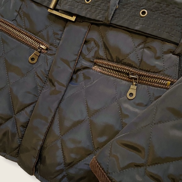 Zara Quilted Jacket with Belt - Picture 5 of 9